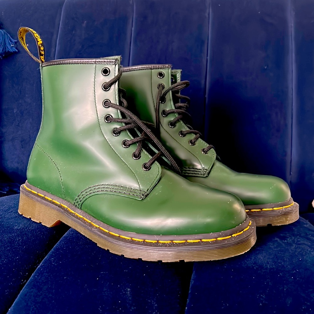 Green 1460 Doc Martens